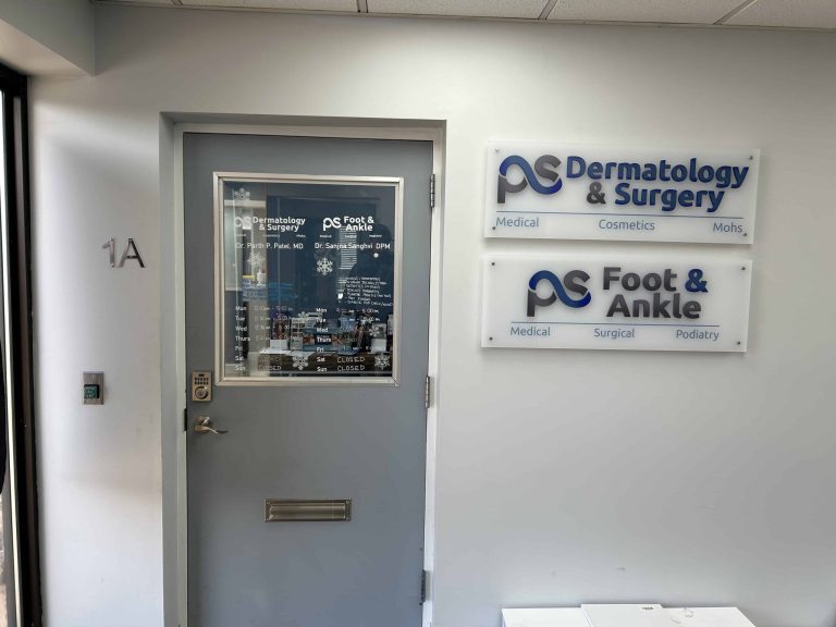 PS Dermatology & Surgery office entrance in Bridgewater, NJ